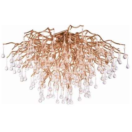 Paul Neuhaus 8092-11 - Plafonnier ICICLE 14xG9/40W/230V d. 100 cm laiton