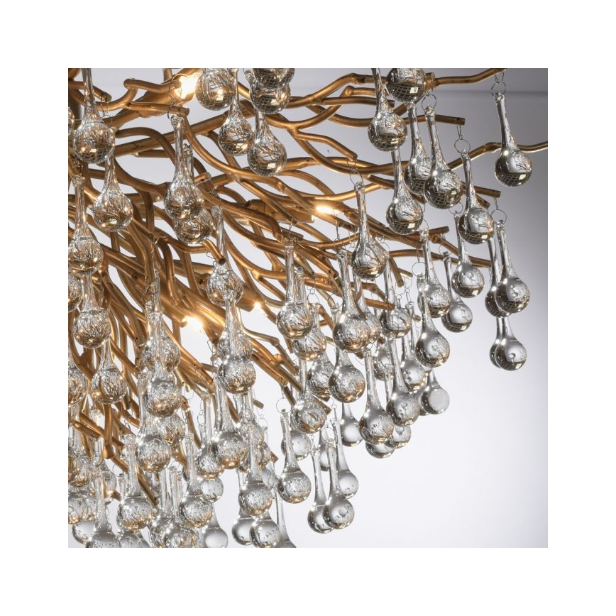 Paul Neuhaus 8092-11 - Plafonnier ICICLE 14xG9/40W/230V d. 100 cm laiton