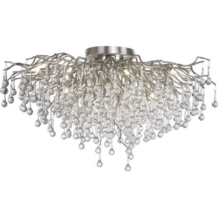 Paul Neuhaus 8092-55 - Lustre monté en surface ICICLE 14xG9/40W/230V Ø 100 cm chromé brillant
