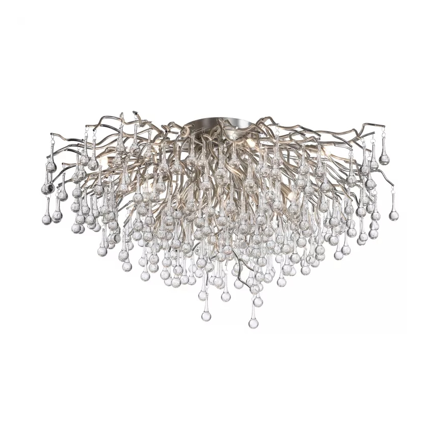 Paul Neuhaus 8092-55 - Lustre monté en surface ICICLE 14xG9/40W/230V Ø 100 cm chromé brillant