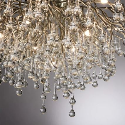 Paul Neuhaus 8092-55 - Lustre monté en surface ICICLE 14xG9/40W/230V Ø 100 cm chromé brillant