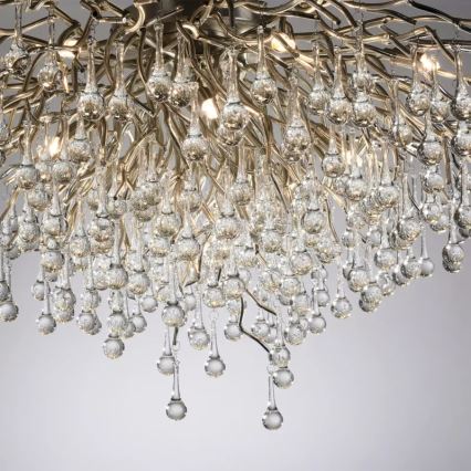 Paul Neuhaus 8092-55 - Lustre monté en surface ICICLE 14xG9/40W/230V Ø 100 cm chromé brillant