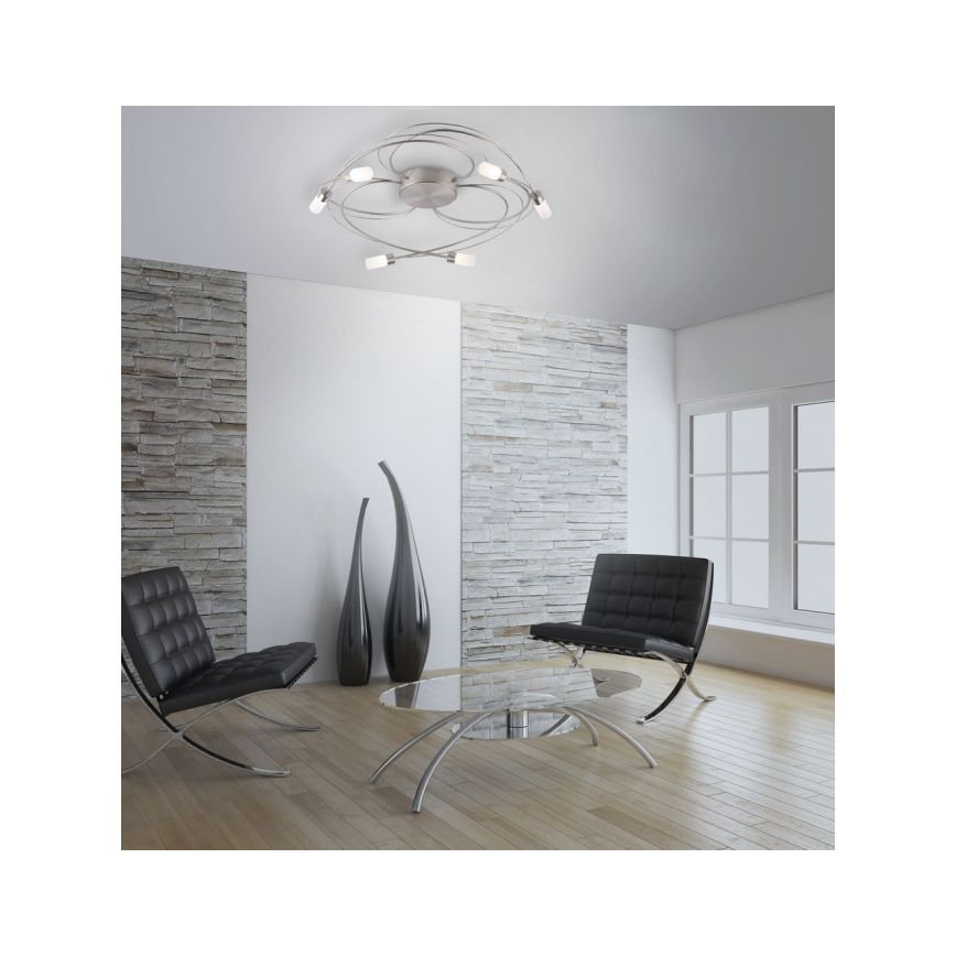 Paul Neuhaus 8250-55 - Lustre monté en surface à intensité variable NELIA 6xLED/3W/230V