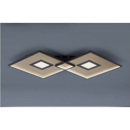 Paul Neuhaus 8378-18 - Plafonnier LED à intensité variable AMARA LED/45W/230V doré + télécommande