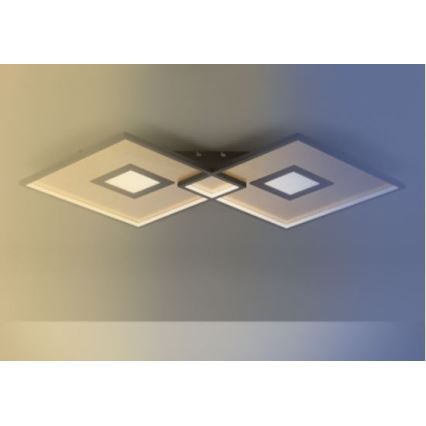Paul Neuhaus 8378-18 - Plafonnier LED à intensité variable AMARA LED/45W/230V doré + télécommande