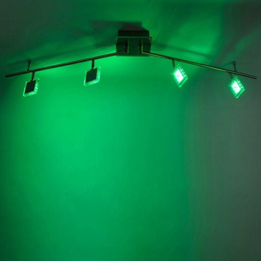 Paul Neuhaus 8644-17 - Spot LED RGB DAAN 4xLED/3,7W/230V + télécommande