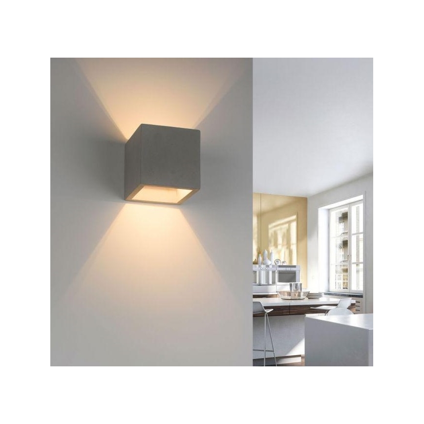 Paul Neuhaus 9069-22 - Applique murale ETON 1xG9/25W/230V béton
