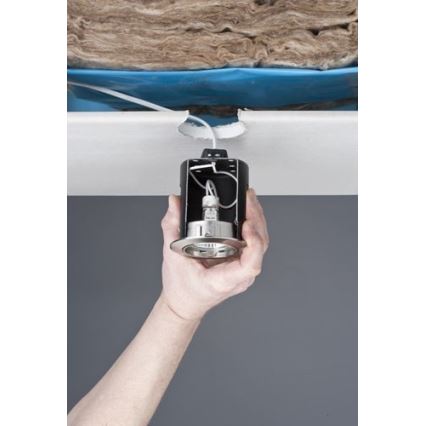 Paulmann 230 - Boîte d'encastrement pro PREMIUM LINE GU5,3/35W/12V  noir