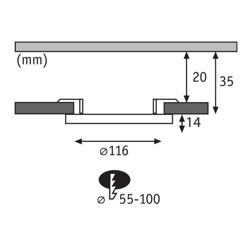Paulmann 3725 - LED/6W Luminaire encastrable PROMO 230V