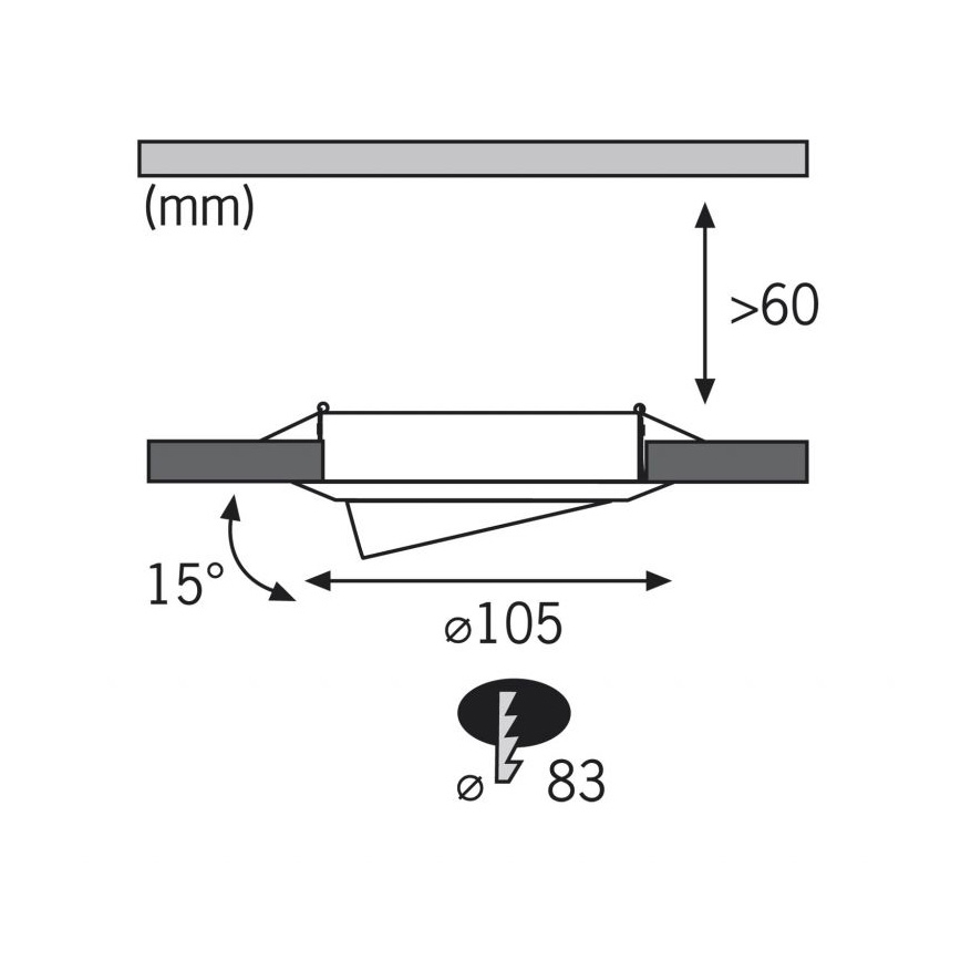 Paulmann 3786 - PACK 3x Luminaire LED encastrable BASIC 3xLED/0,8W/230V