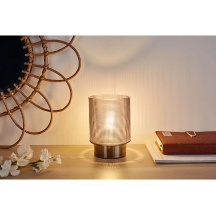 Paulmann 48133 - LED-1xE27/0,8W Lampe de table GLAMOUR 3xAA/4,5V transparent