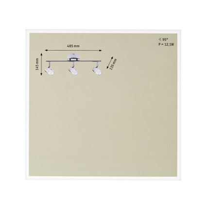 Paulmann 60384 - Spot LED BOWL 3xLED/3,2W/230V