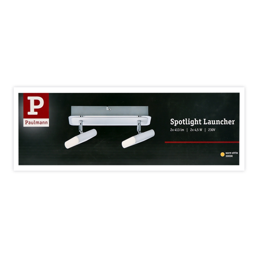 Paulmann 66635 - 2xLED/4,5W Spot LAUNCHER 230V