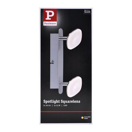 Paulmann 66651 - Spot LED SQUARELENSE 2xLED/3,2W/230V