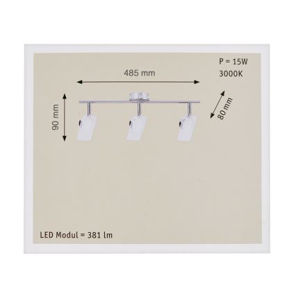 Paulmann 66668 - 3xLED/5W Spot WINDOW 230V