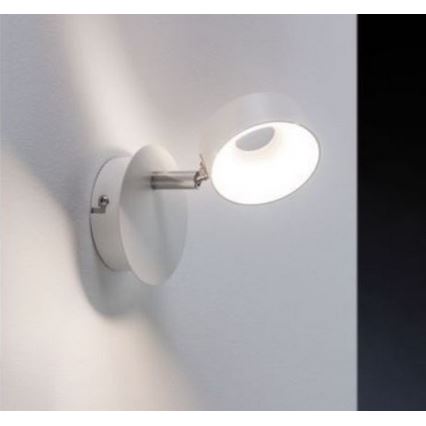 Paulmann 66732 - 1xLED/6W Spot mural à intensité variable FUNNEL 230V blanc