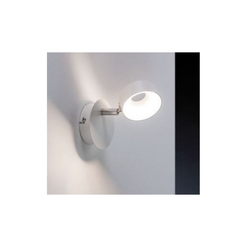 Paulmann 66732 - 1xLED/6W Spot mural à intensité variable FUNNEL 230V blanc