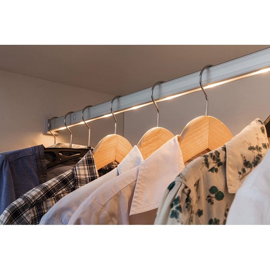 Paulmann 70501 - Éclairage LED pour armoire avec détecteur DRESSLIGHT LED/1,35W/4xAAA