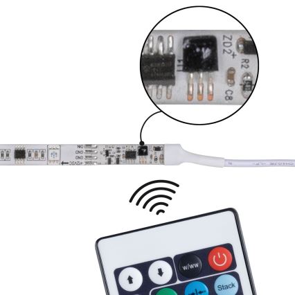 Paulmann 70514 - LED RGB/15W Ruban à intensité variable SIMPLED 7,5m 230V + Télécommande