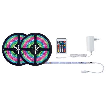 Paulmann 70515 - Ruban LED RGB à intensité variable SIMPLED 10m 230V + Télécommande