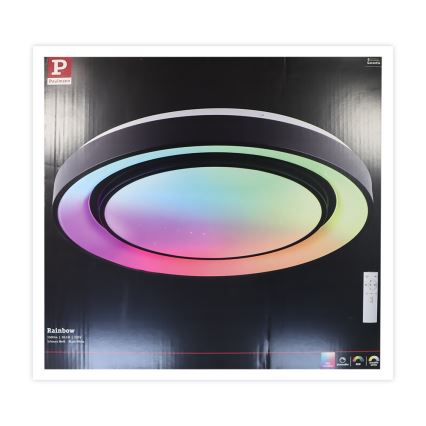 Paulmann 70545 - Plafonnier à intensité variable LED RGBW/38,5W RAINBOW 230V 3000-6500K + Télécommande