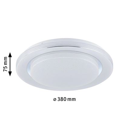 Paulmann 70546 - Plafonnier à intensité variable LED RGBW/22W RAINBOW 230V 3000-6500K + Télécommande