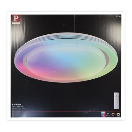 Paulmann 70547 - Plafonnier à intensité variable LED RGBW/38,5W RAINBOW 230V 3000-6500K + Télécommande