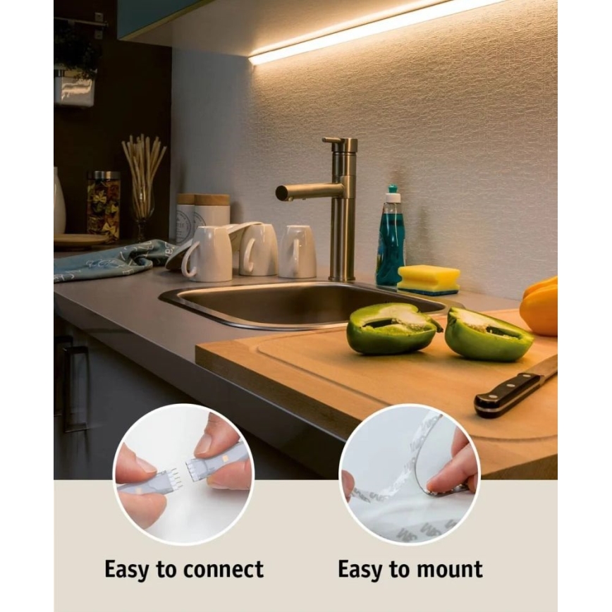 Paulmann 70672 - LED/18W IP44 Ruban de salle de bain à intensité variable MAXLED 1,5 m 2700K 230V