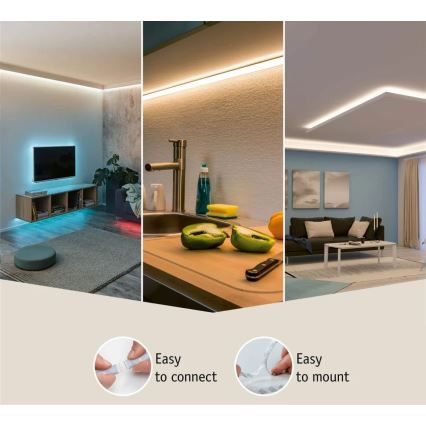 Paulmann 70672 - LED/18W IP44 Ruban de salle de bain à intensité variable MAXLED 1,5 m 2700K 230V