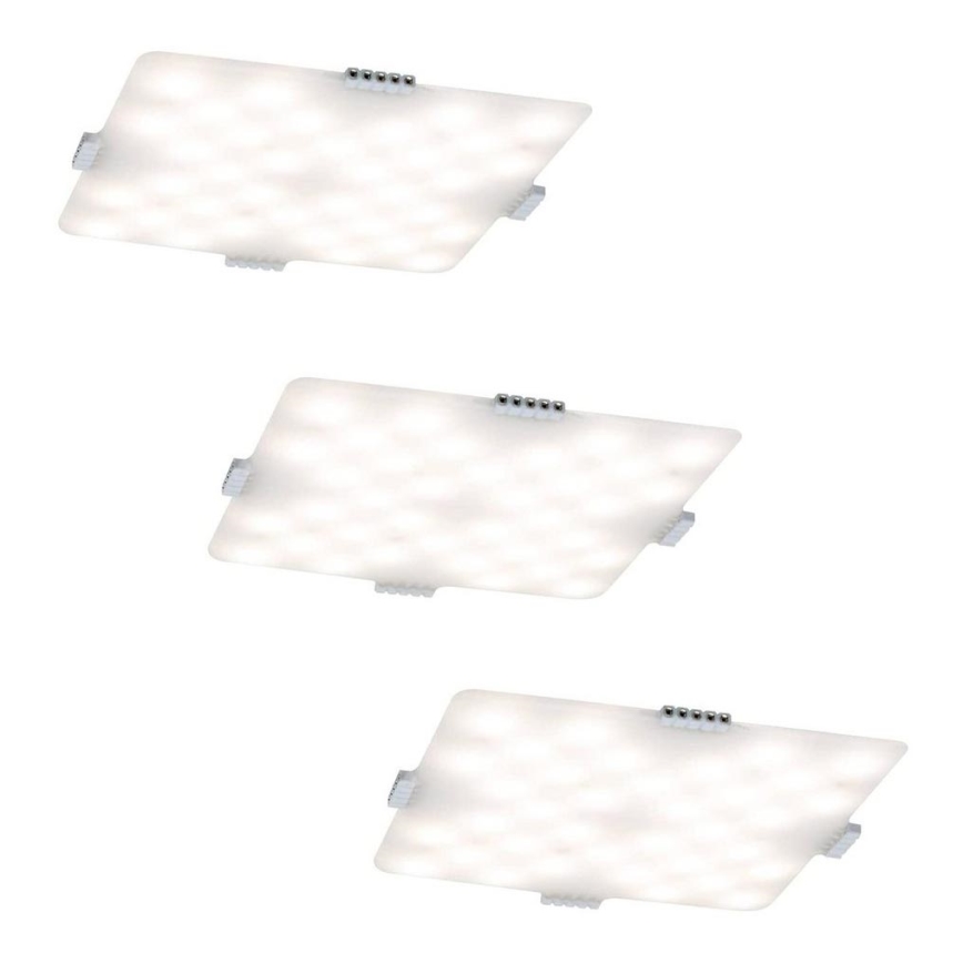 Paulmann 70710 - LOT 3xLED/3,3W Éclairage de meubles avec un détecteur SOFTPAD 230V 2700K