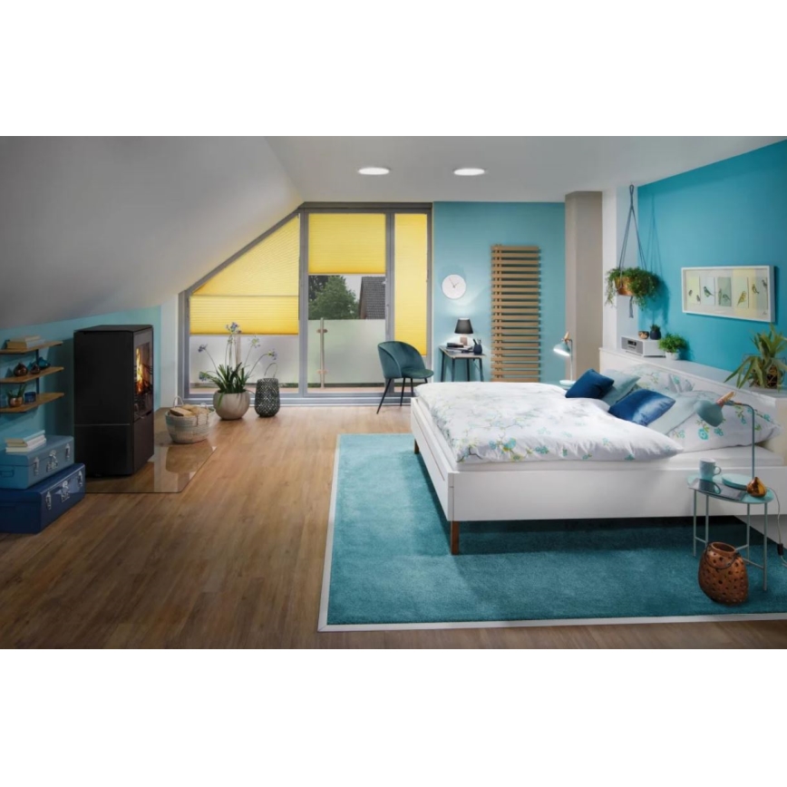 Paulmann 70868 - Panneau à intensité variable LED/18,5W ATRIA 230V 2700K d. 22 cm blanc
