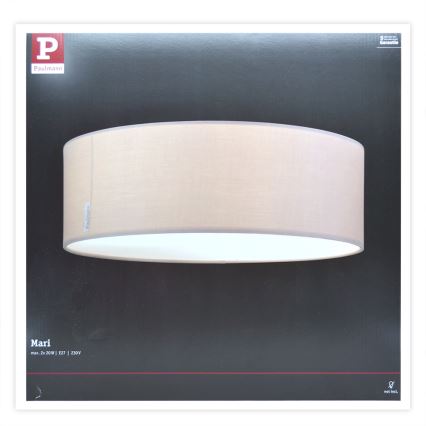 Paulmann 70952 - 2xE27/20W Plafonnier MARI 230V beige