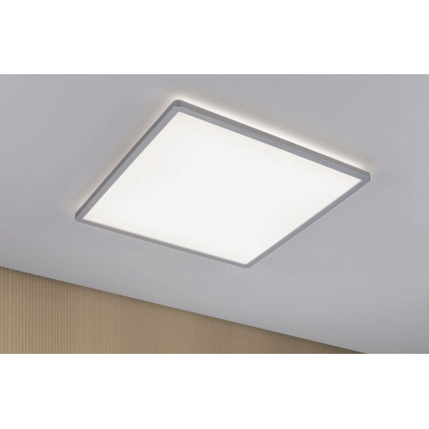 Paulmann 71009 - Panneau à intensité variable LED/22W ATRIA 230V 4000K 42x42 cm chrome mat