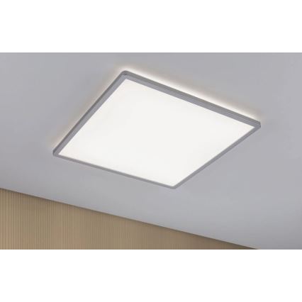 Paulmann 71009 - Panneau à intensité variable LED/22W ATRIA 230V 4000K 42x42 cm chrome mat