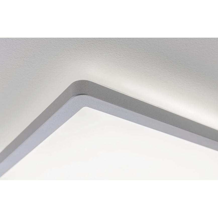 Paulmann 71009 - Panneau à intensité variable LED/22W ATRIA 230V 4000K 42x42 cm chrome mat
