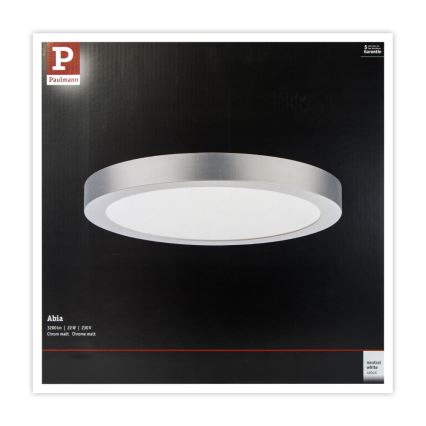 Paulmann 71023 - LED/22W Plafonnier ABIA 230V chrome mat