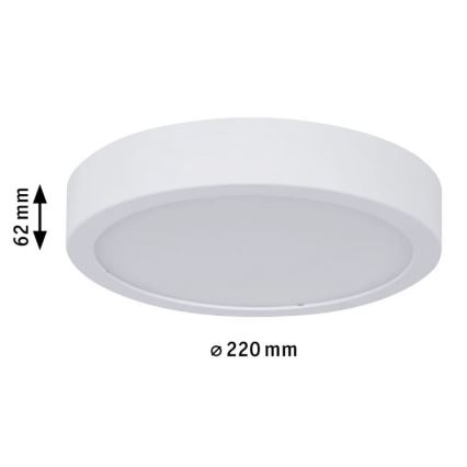 Paulmann 78923 - LED/13W IP44 Plafonnier à intensité variable salle de bain AVIAR 230V