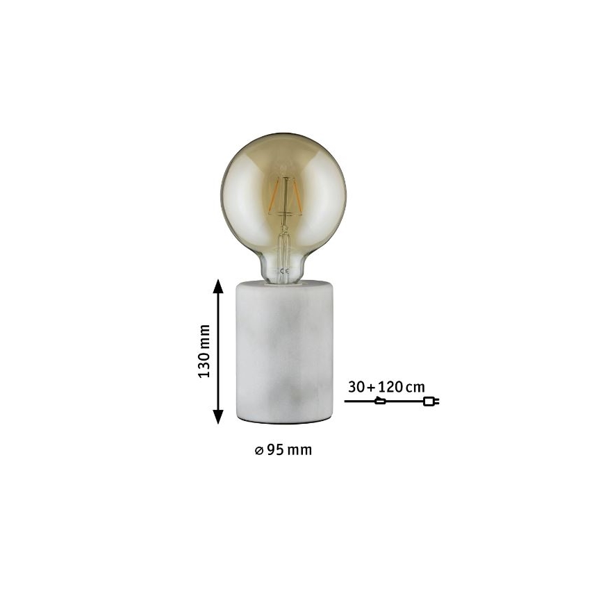 Paulmann 79601 - Lampe de table 1xE27/20W NORDIN 230V