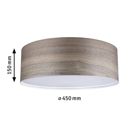 Paulmann 79687 - 3xE27/20W Plafonnier NEORDIC LISKA 230V noyer