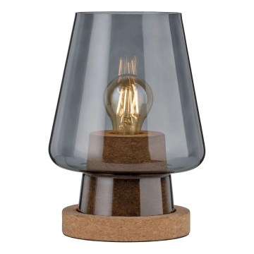 Paulmann 79736 - 1xE27/20W Lampe de table IBEN 230V fumée