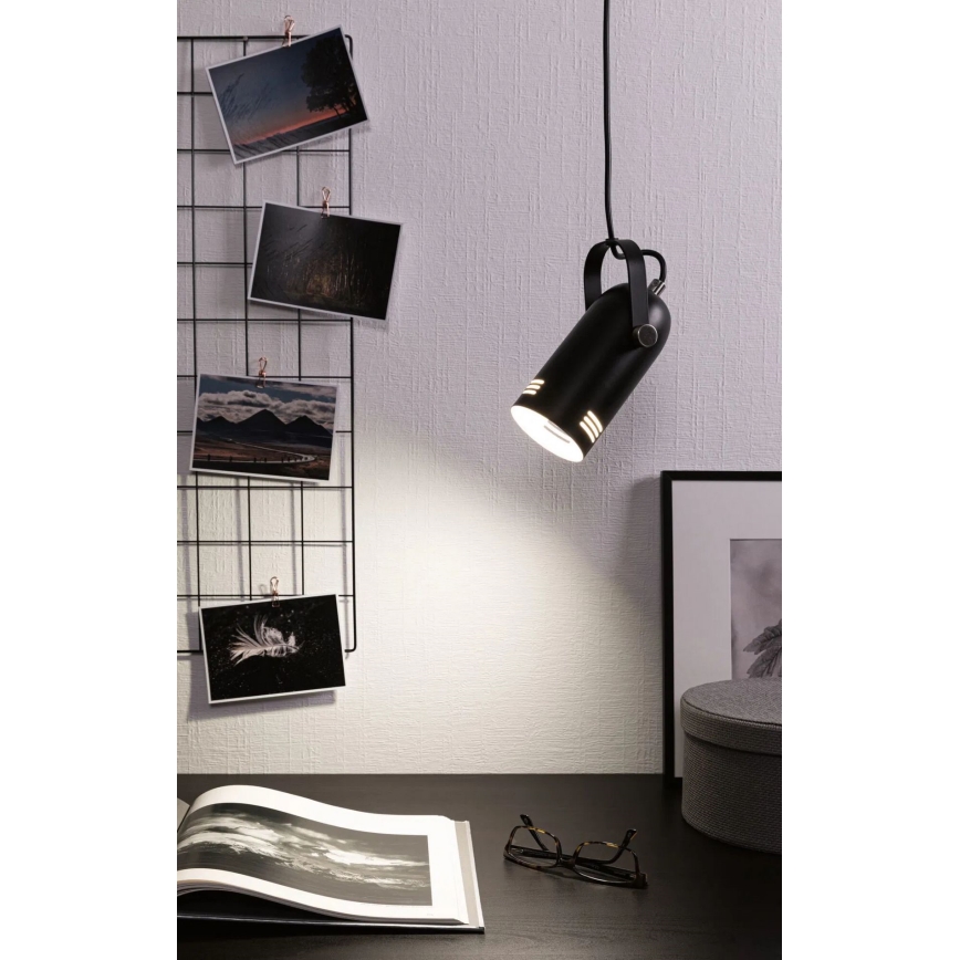 Paulmann 79766 - Suspension LED RGBW 1xE27/9W LAVEA sur câble 230V noir