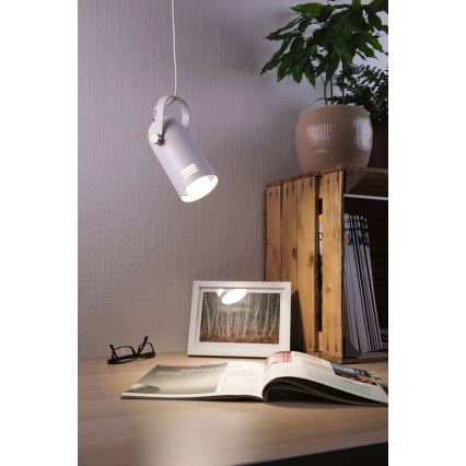 Paulmann 79767 - 1xE27/15W Suspension sur câble LAVEA 230V blanche