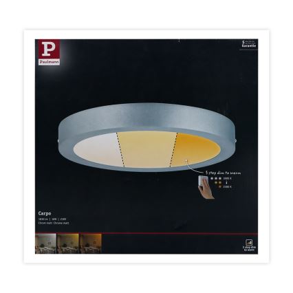 Paulmann 79798 - LED/16W Plafonnier CARPO 230V 2300/2500/3000K