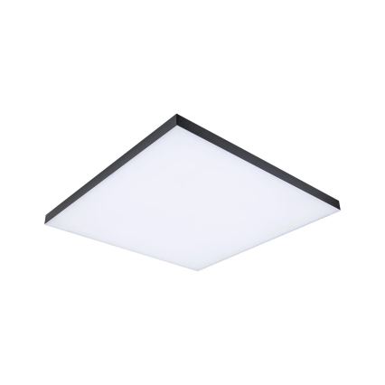 Paulmann 79913 - Plafonnier LED 31 W RGBW dimmable LORIA 230 V 3000–6500 K 59,5 x 59,5 cm noir + télécommande