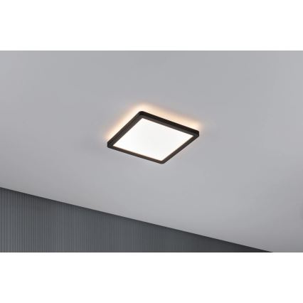 Paulmann 79920 - Panneau LED dimmable 11,2W ATRIA 230V 3000K 19x19 cm noir