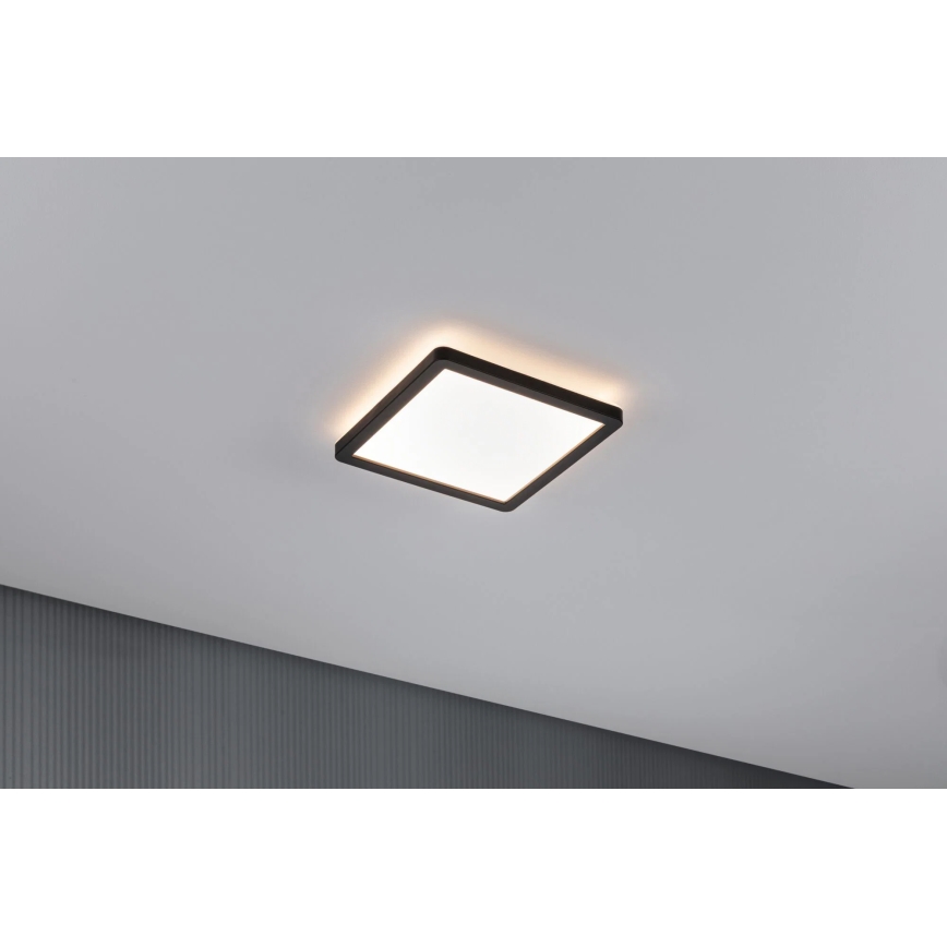Paulmann 79920 - Panneau LED dimmable 11,2W ATRIA 230V 3000K 19x19 cm noir
