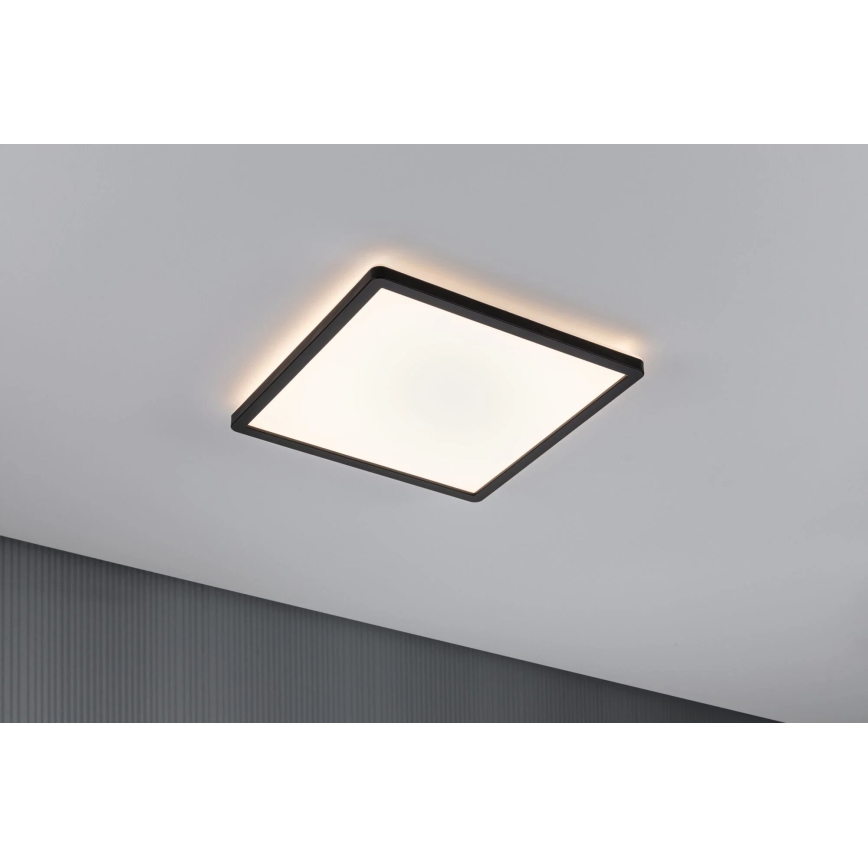 Paulmann 79921 - Panneau LED dimmable 16W ATRIA 230V 3000K 29,3x29,3 cm noir