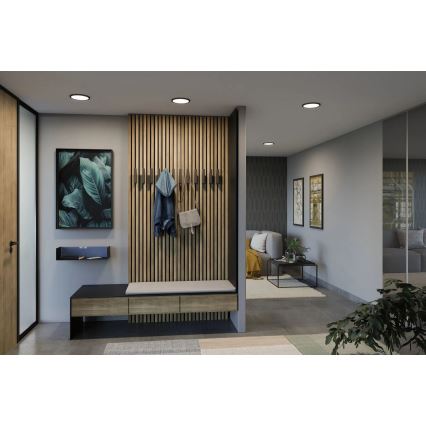 Paulmann 79965 - LED/13W IP44 dimmable plafonnier encastré pour salle de bains AREO 230V Ø 17,5 cm noir