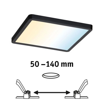 Paulmann 79966 - Plafonnier encastré LED 13W IP44 dimmable pour salle de bains VARIFIT AREO 230V 3000-6500K
