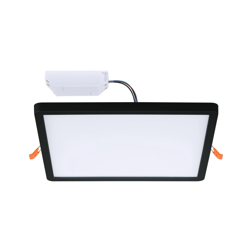 Paulmann 79967 - LED/16W IP44 Plafonnier encastré dimmable pour salle de bains AREO 230V 23x23 cm noir